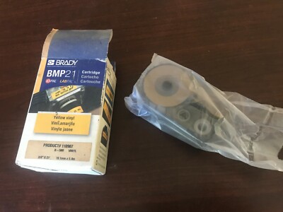 Brady BMP21 Yellow Vynil cartridge refill IDPAL LABPAL 110907 B-580 (Item 71)
