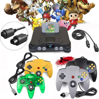 N64 Controller Gamepad Joystick langer Griff verdrahtetem Verlängerungskabel DHL