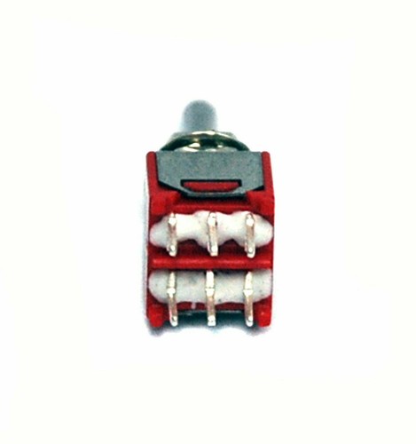10pc Sub-Miniature Toggle Switch 2MD4T1B1M2QES Mom-Off-Mom 6P DPDT Spring Back - Picture 4 of 8