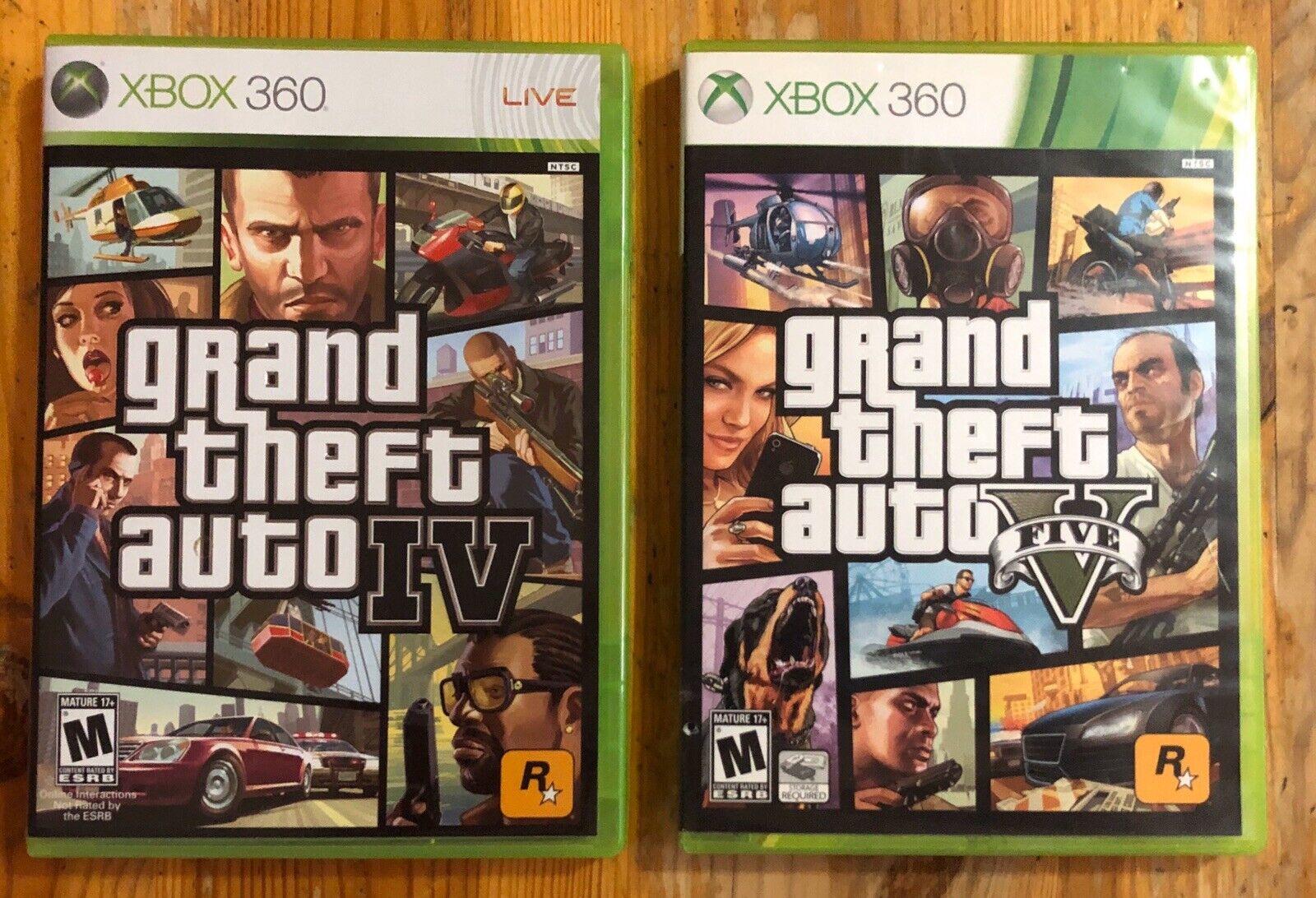 Grand Theft Auto IV Complete Edition & GTA V Lot of 2 Games TESTED Xbox 360  G49