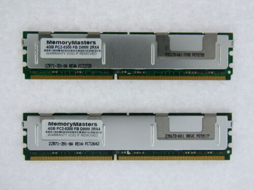 NO PARA PC 8GB 2x4GB PC2-5300 ECC FB-DIMM para HP Compaq ProLiant DL380 G5 PROBADO - Imagen 1 de 4