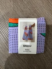 BAGGU Baby Eco Friendly Bag Blue Papaya Retired Hard to Find NWT
