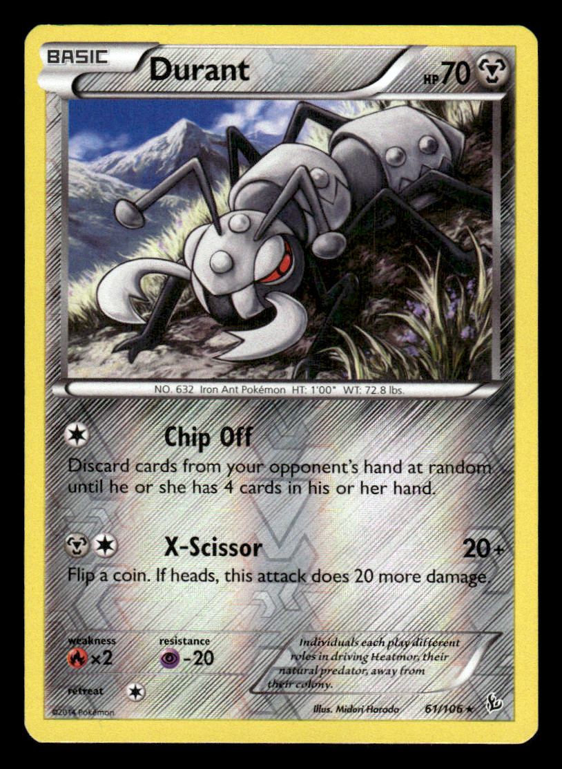 Durant 61/106 Flashfire Reverse Holo Pokemon