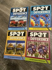 SPOT THE DIFFERENCE BOOK TEST YOUR POWERS OF OBSERVATIONS. 4 pack brand new 