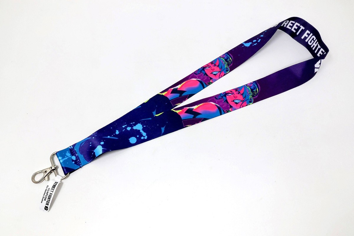 Street Fighter 6 Juri Han Cloth Lanyard w/ Clasp Official Capcom