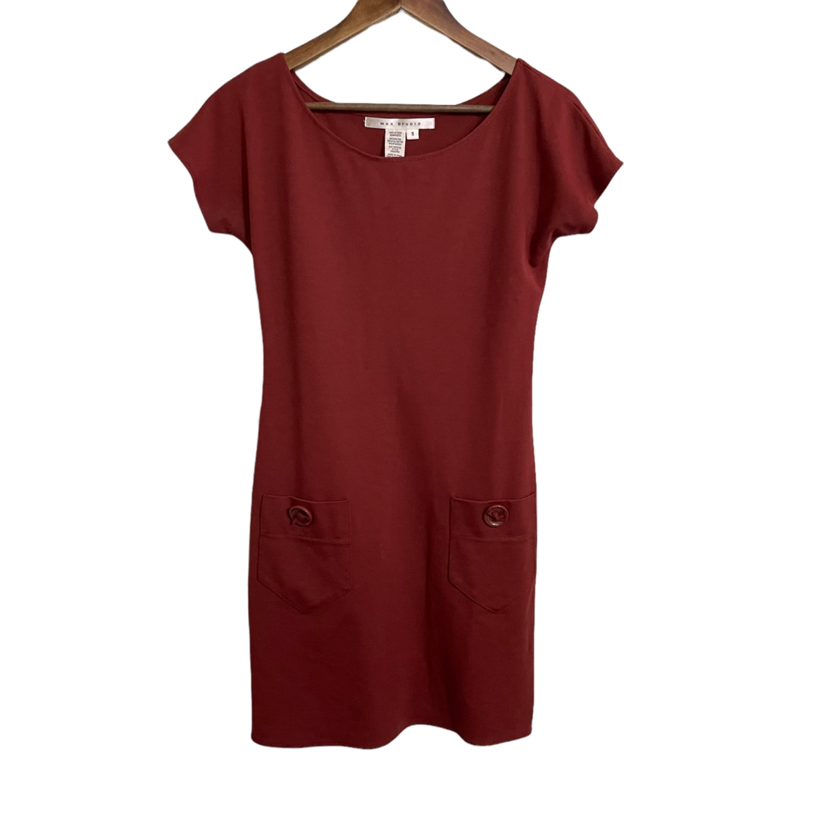 Max Studio Womens Rust Orange Patch Button Pocket… - image 1