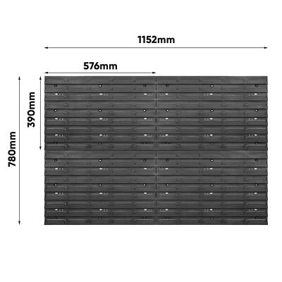 Storage System Wall Shelf 1152 X 780 Mm, Tool Holders, Pack Of 68 Stacking Boxes Pour Shelf, Storage Boxes, Extra Strong Wall Plates, Shelf Extendable, Workshop Shelf - View #7