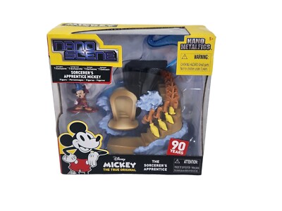 Disney Mickey Mouse The Sorcerer's Apprentice Metalfigs Nano Scene Jada BOX WEAR