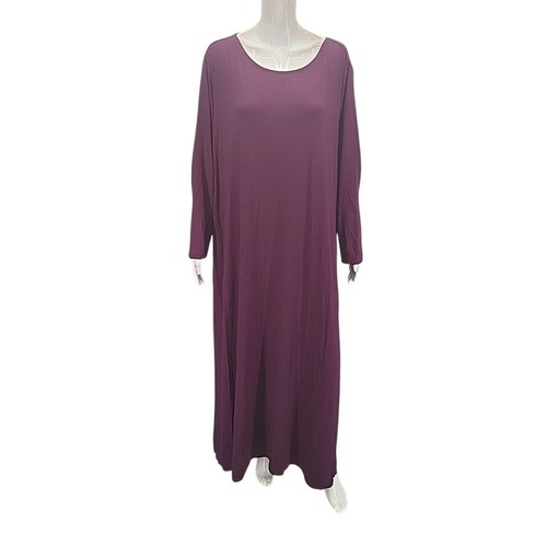 Belle by Kim Gravel Womens Elegant Weekend Party Maxi Dress 4X Plus Size Purple