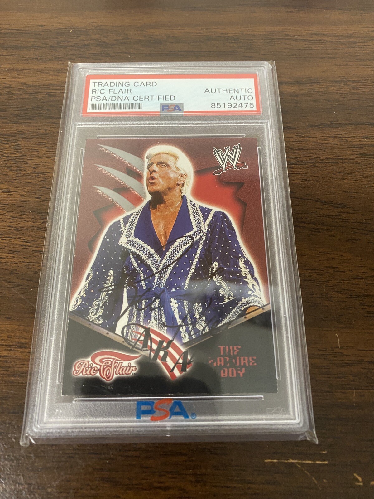 2002 Fleer Ric Flair AUTO PSA/DNA Authentic WWE aka The Nature Boy