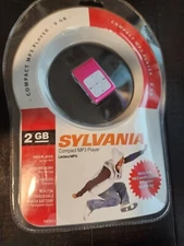 Sylvania SMP2012 2GB Compact MP3 Player w/Accessories ~ Pink New Sealed - B2A