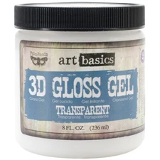 Prima Marketing Finnabair Art Basics 3D Gloss Gel 8oz-Transparent