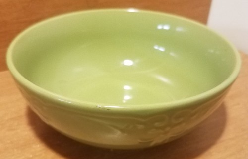 Tabletops Gallery ELYSEE GREEN Soup / Cereal bowl, 6 1/4", Excellent - Picture 3 of 7