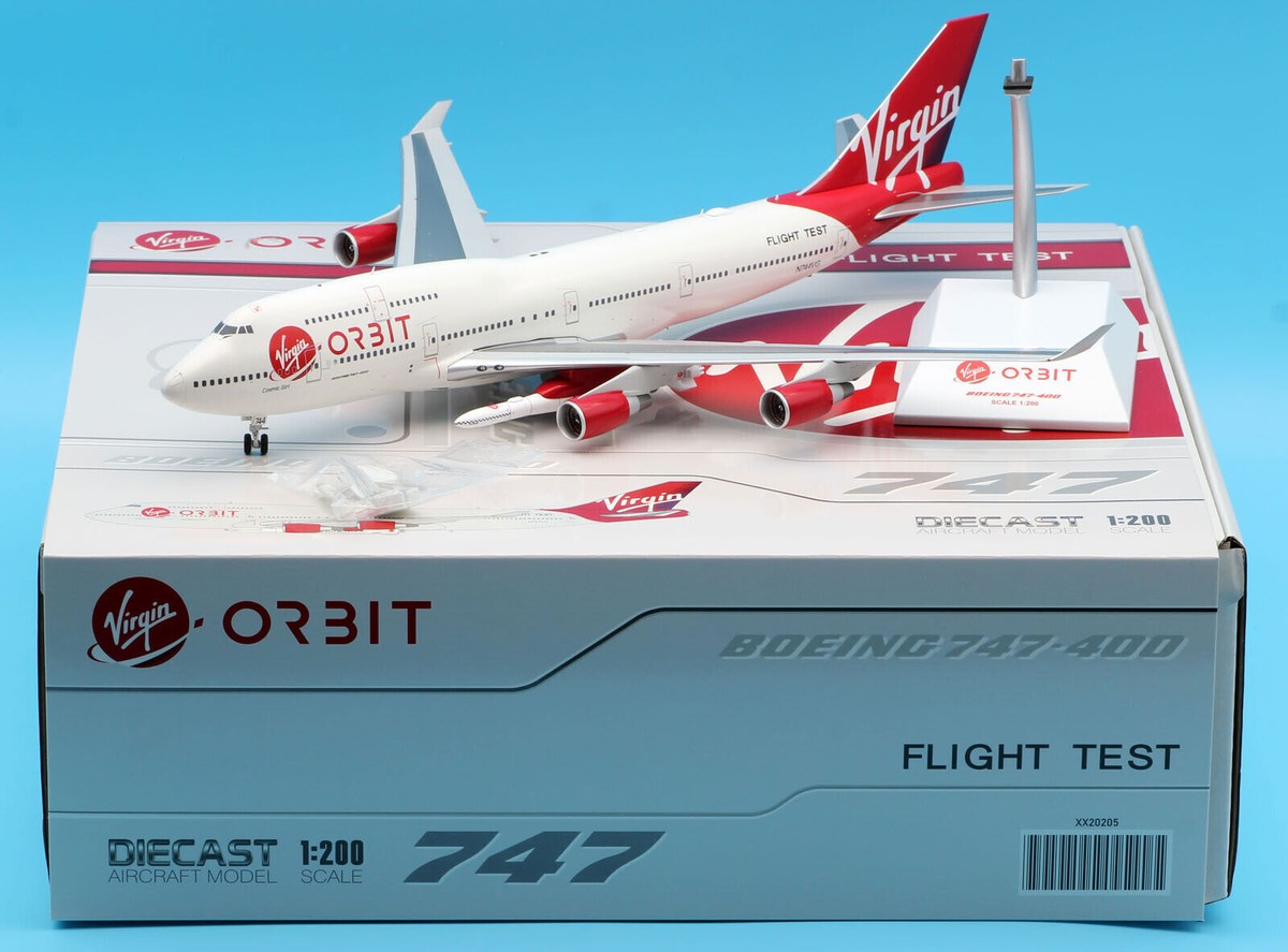 1:200 JC Wings Virgin Orbit Boeing B747-400 Diecast Aircarft Jet