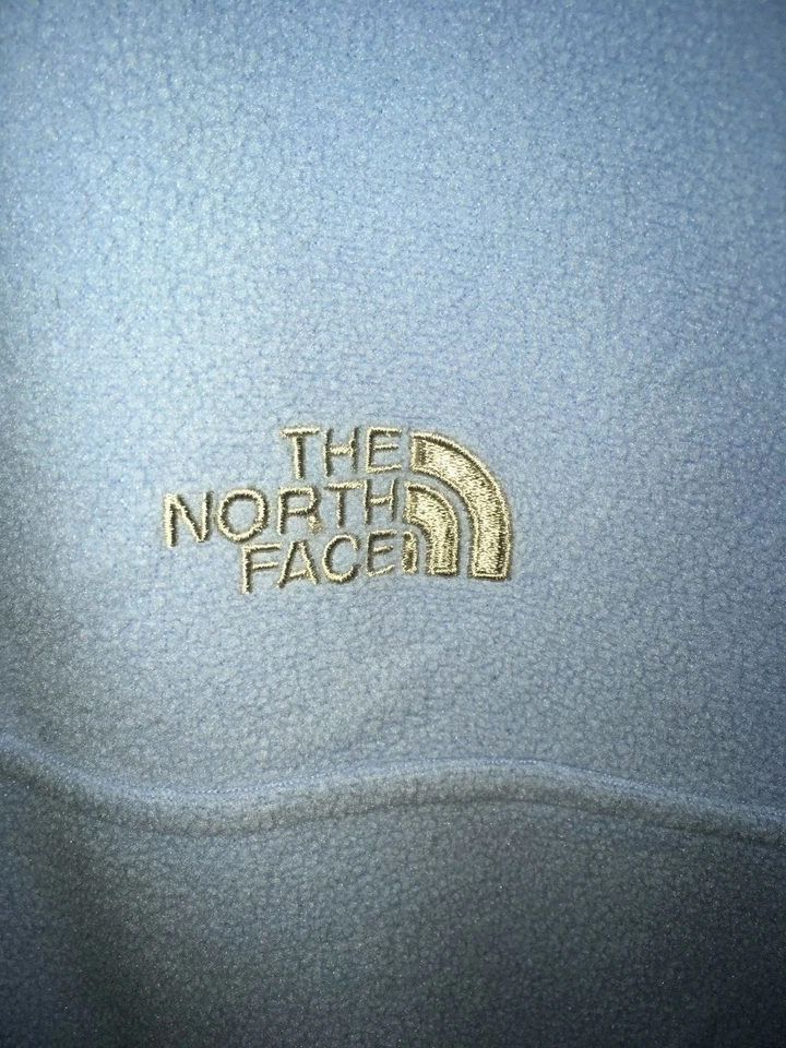 THE NORTH FACE FLEECE JACKET, Light Blue Front Zip Youth/Junior Medium 1/4 zip - Image 2 of 4