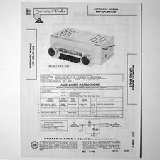 Automatic Models RAP-100 RP-470 Auto AM Radio - SAMS Photofact 1960 - New