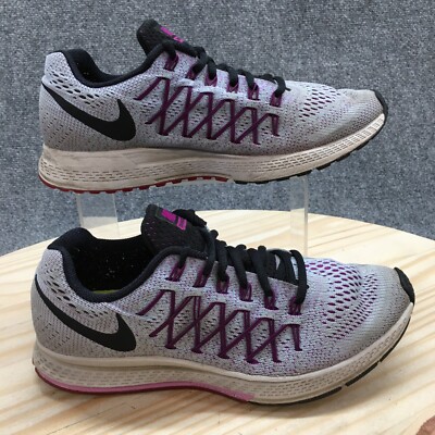 Nike Shoes Womens 8.5 Air Zoom Pegasus 32 Running Sneakers 749344 Black Purple