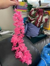Fabric Pink Hawaiian Lei New!!!
