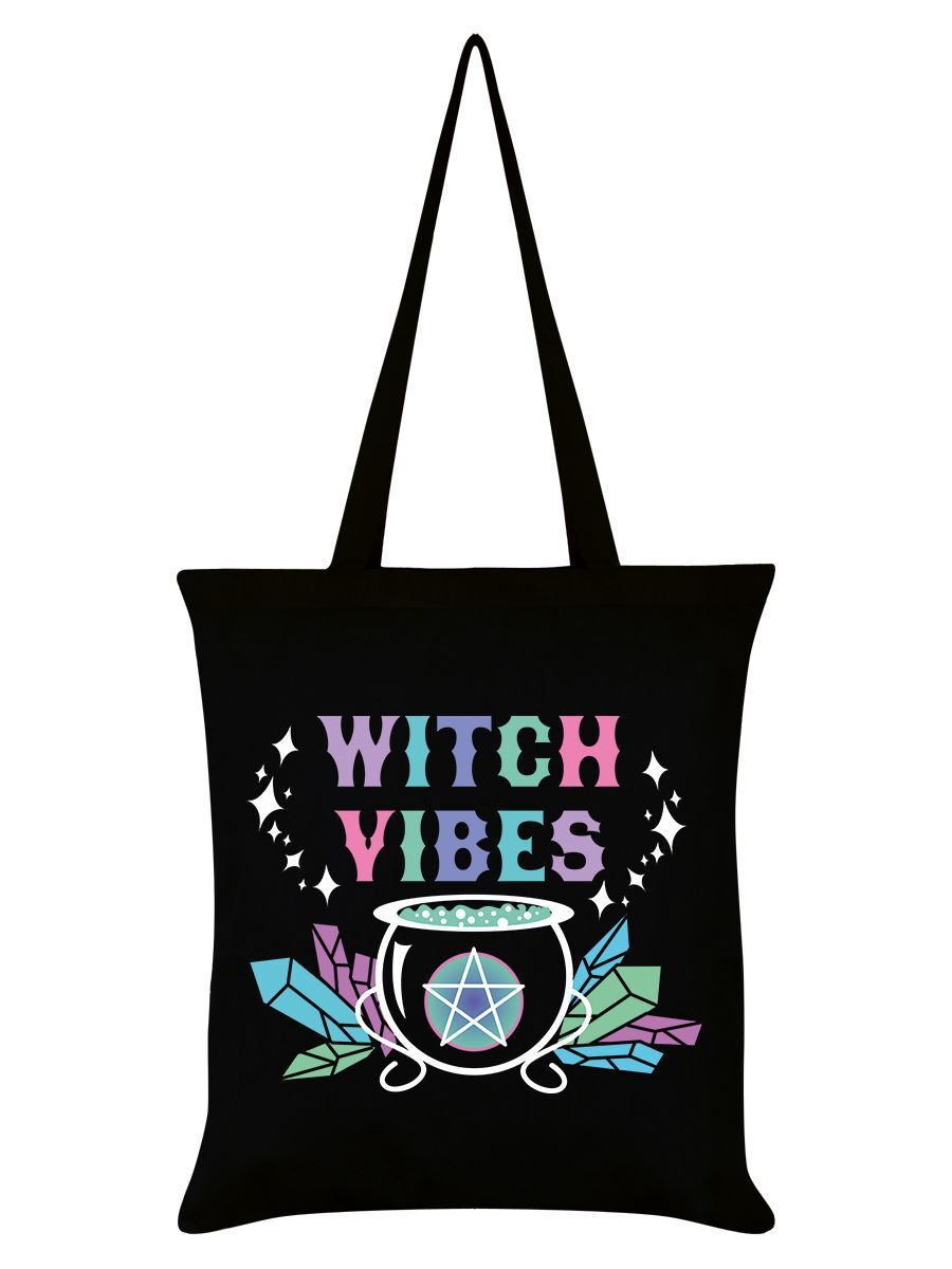Tote Bag Witch Vibes Black 38x42cm