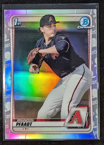 Brandon Pfaadt 2020 Bowman Chrome Draft 1st REFRACTOR ROOKIE Diamondbacks