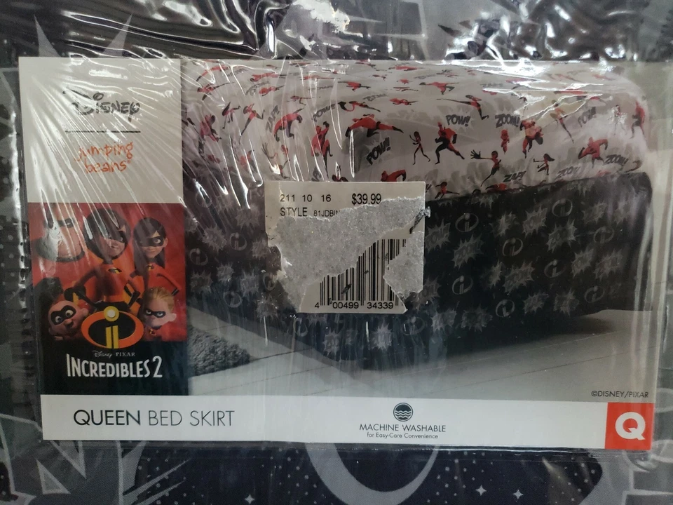 迪士尼 - 皮克斯 - 跳豆 - 超人 2 - Queen 床裙   — 第 2/4 张图片