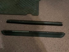 1989 Classic Saab 900 Convertible Left Right Door Sill Black Metal Trim Panel