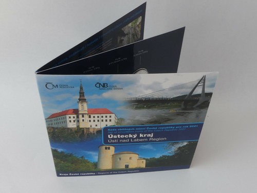 TSCHECHIEN 2021 KMS MÜNZEN SATZ COIN SET ST BU - REGION USTI NAD LABEM - - Picture 1 of 9