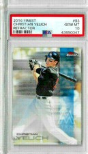 2016 Finest Christian Yelich Refractor PSA 10