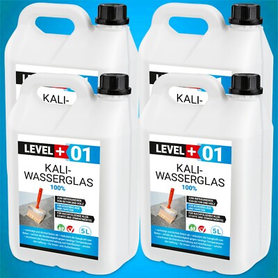 Kaliwasserglas Unverdünnt 20L Haftgrund Versiegelung Tiefengrund LEVEL+ RM01