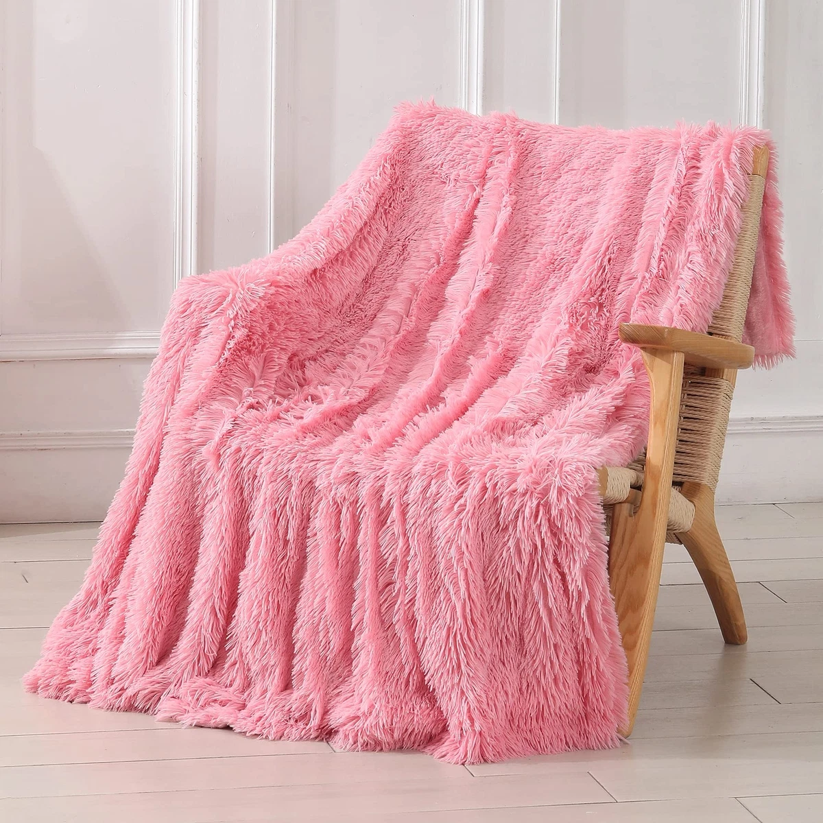 Decorative Extra Soft Faux Fur Throw Blanket 50