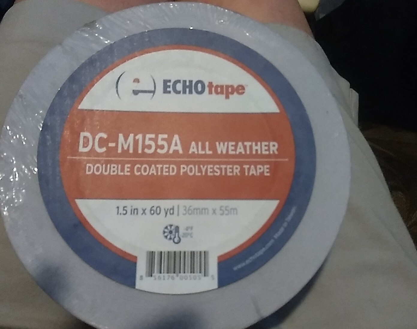 3 ECHO Dcm155a All Weather Double Sided Polyester Tape 1.41" X 60