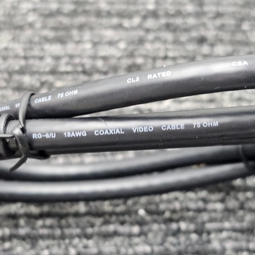(QUANTITÉ 5) Câble coaxial Monoprice 3030 3 pieds RG6 (18AWG) 75 ohms, Quad Shield, CL2 - Photo 6/8
