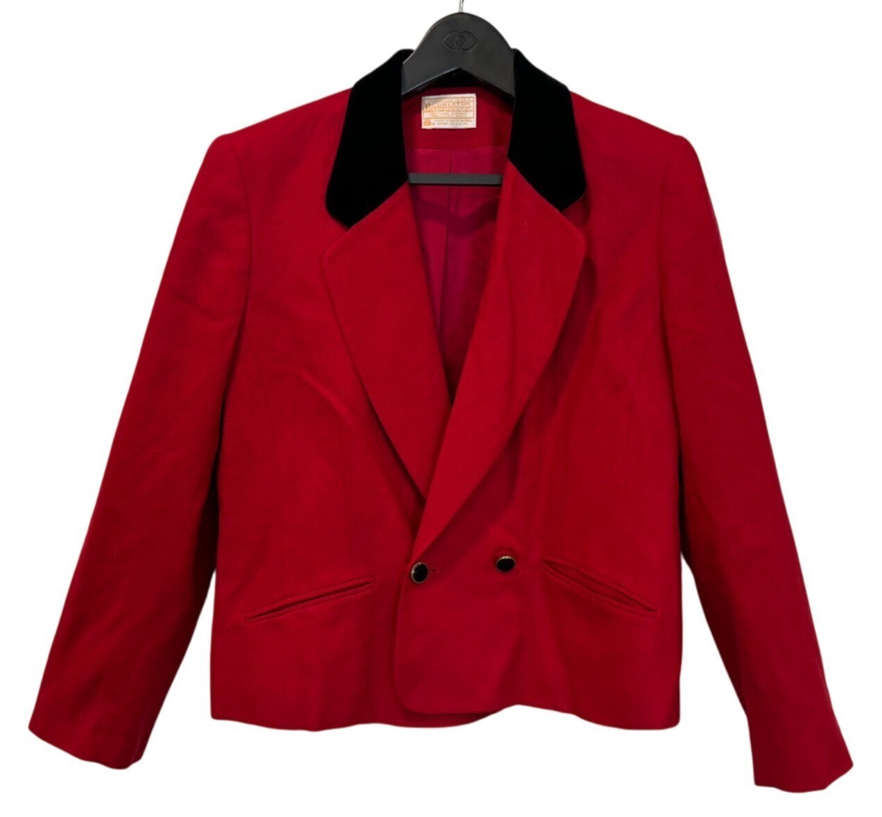 Pendleton Vintage Jacket Virgin Wool Red Black Fe… - image 1