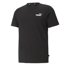 Image of Puma Men Small Logo QT T-Shirt Size L Tee Black 586668 01 Shirt New