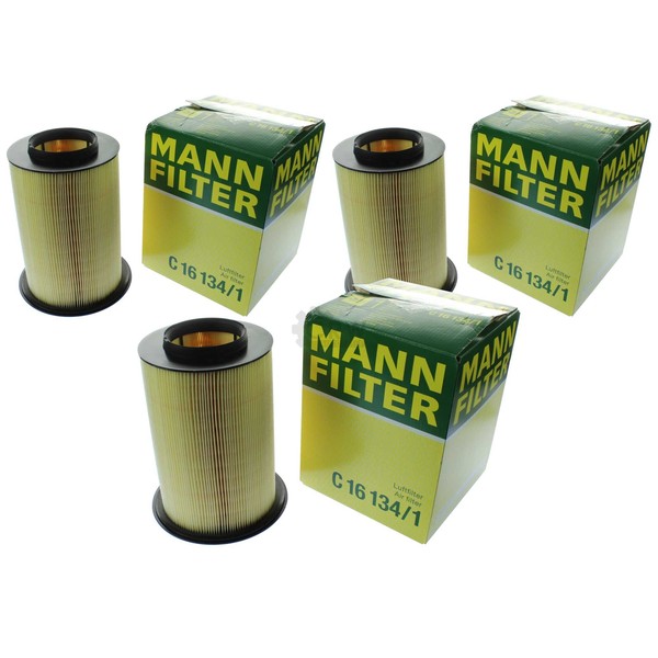 3X Original Mann-Filter Luftfilter C 16 134/1 Air Filter-image
