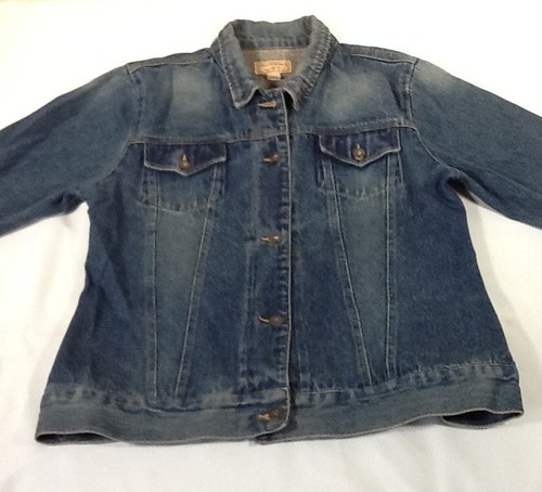 Long-Sleeved Jean Jacket Large 