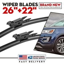 Original Equipment Front Bracketless Windshield Wiper Blades for Ford Explorer
