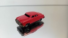 Ein seltener kleiner kleiner Vintage Blechspielzeug Wei&szlig;blech Ford? Rote Limo...
