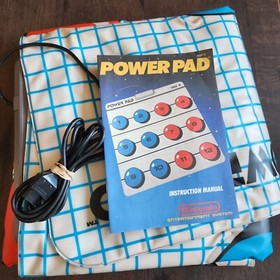 Nintendo NES Power Pad Double Sided Game Pad Controller Vintage Tested MANUAL