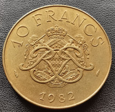 Monaco 10 Francs 1982 Fürst Rainier III