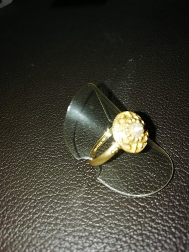 Seltener Echter Ring Gold 750 gest. +Krone +Punze Goldschmiedearbeit Gr.18 3gr. - Bild 3 von 12
