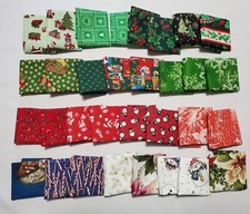 31 Christmas Fat Eighths - Christmas Fabric Stash Builder - Most 11 x 18