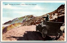 Cartolina ANTICA 1922 Pikes Peak Auto Highway Colorado Mountain Road