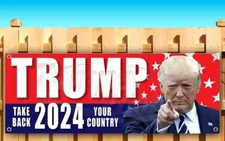TRUMP MAGA 2024 - VERY LARGE - Banner Signs - Reinforced Vinyl -USA MADE QUALITY