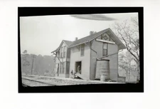 4x6 photos, Kansas City Southern Railroad Depot, Vidor, Texas, Circa 1920