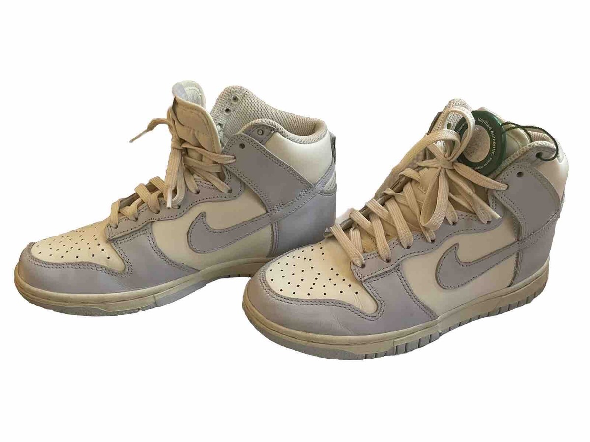 Nike Dunk High 2021 Sneakers Womens Size 5 Sail/Football Grey