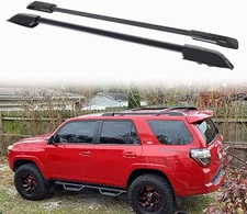 2PCS Roof Rack Side Rails for 2010-2024 Toyota 4Runner Roof Rails Black Aluminum