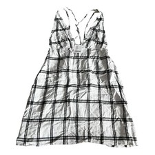 NWT Urban Outfitters Breezy Plunging Linen White Mini Dress Women's Small S
