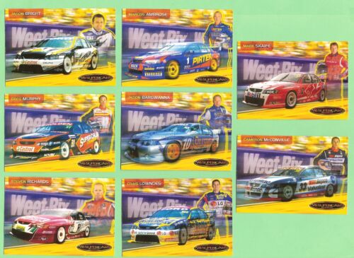 #D530.   SANITARIUM WEETBIX 2005  V8 SUPERCARS EIGHT CARD SET - Picture 1 of 2