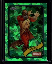 2025 Topps Chrome Marvel Sapphire Pyro #66 Green Sapphire Refractor /99